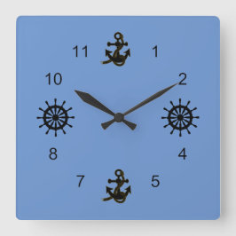 Clock - Förankringar och hjälmar Fyrkantig Klocka