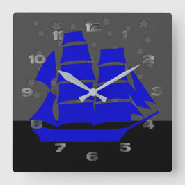 Clock - Frakten Clipper Fyrkantig Klocka