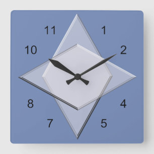 Clock - Geometric Mönster Fyrkantig Klocka