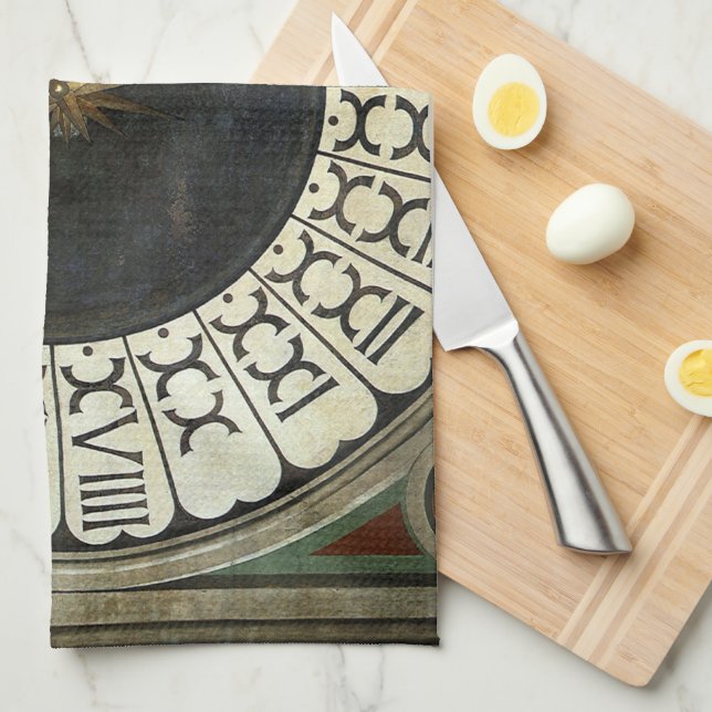 Clock in Duomo av Paolo Uccello Kökshandduk (Vikt i Fjärdedel)