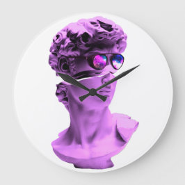 Clock Michelangelo's David - By RLE Art Solutions Stor Klocka