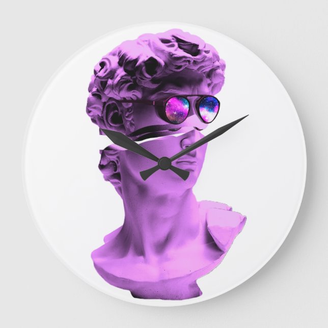 Clock Michelangelo's David - By RLE Art Solutions Stor Klocka (Framsida)