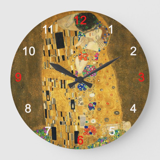 Clock of “The Kiss” Stor Klocka (Framsida)