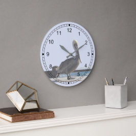 Clock - Pelican on Watch Stor Klocka