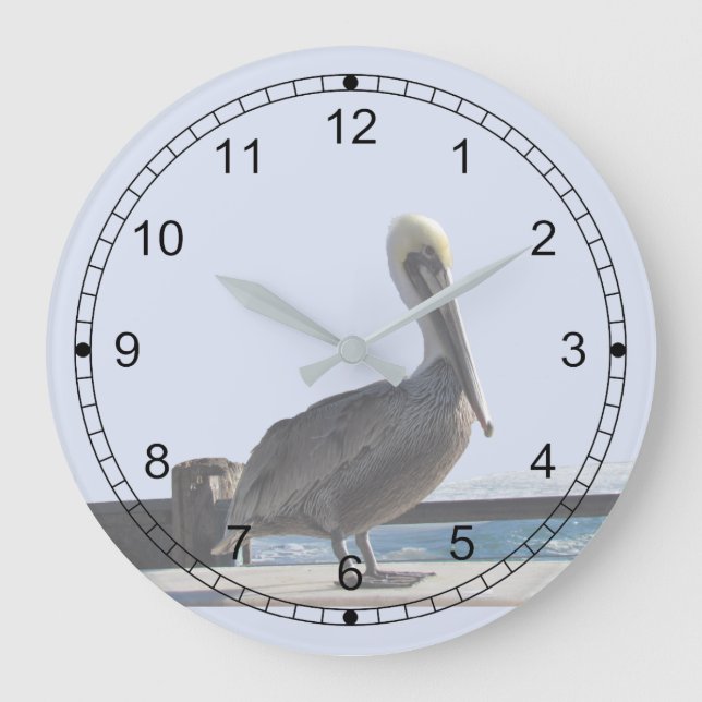 Clock - Pelican on Watch Stor Klocka (Framsida)