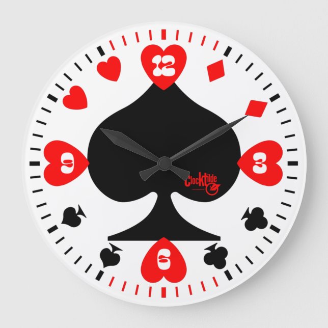 CLOCK TILDE SERIE POKER S8 V21 STOR KLOCKA (Framsida)