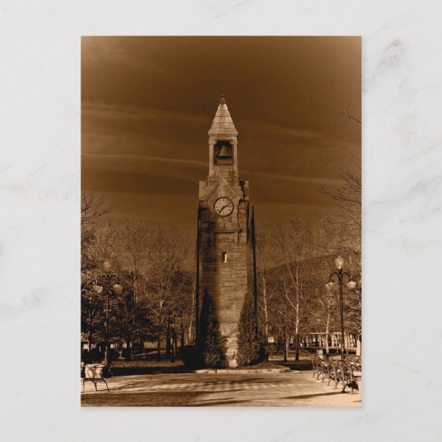 Clock Torn Corning ny Vykort (Framsida)