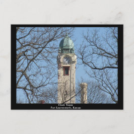 Clock Torn Fort Leavenworth, Kansas Vykort