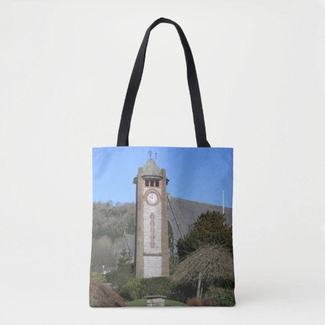 Clock Torn Grange-over-Sands Tote Bag Tygkasse (Framsida)