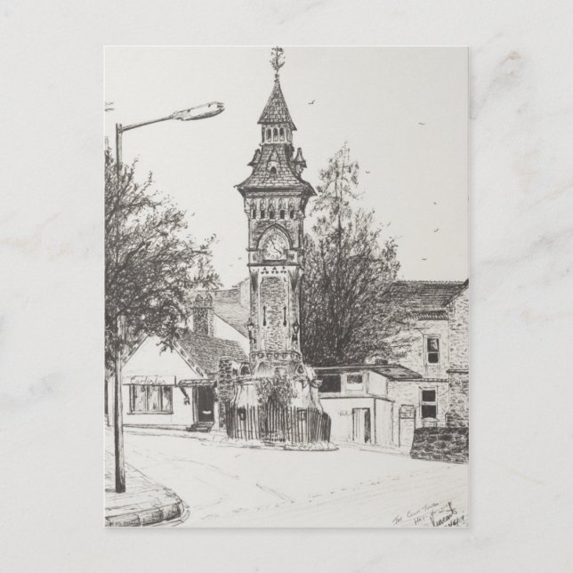 Clock Torn Hay på Wye 2007 Vykort (Framsida)