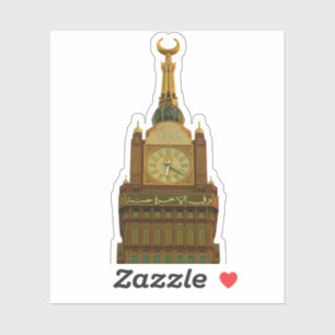 Clock Torn Makkah Klistermärken