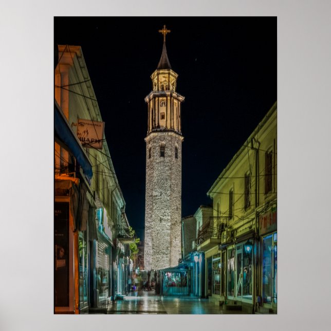 Clock Torn, Prilep - Makedonien Poster (Framsidan)