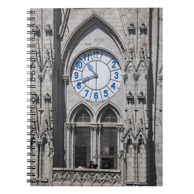Clock torn vid National Basilica, Ecuador Anteckningsbok (Framsidan)