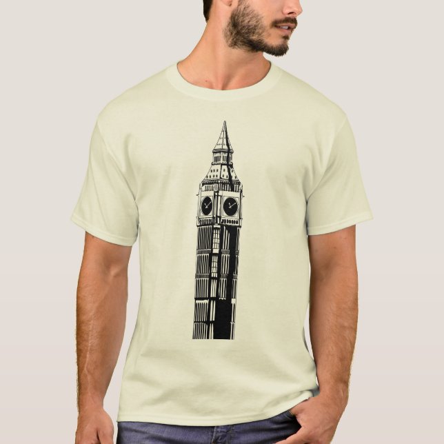 Clock tower in London, England T Shirt (Framsida)