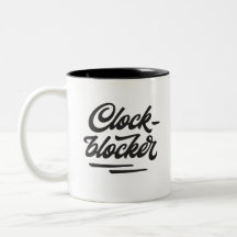 Clockblocker mugg