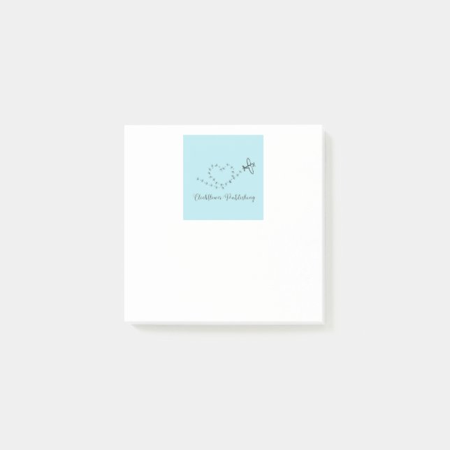 Clockblommor Publishing-märkda post-it-anteckninga Post-it Block (Framsida)