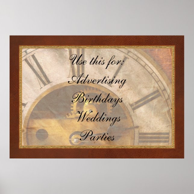 Clockmaker - vad klockan är poster (Framsidan)