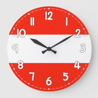 Clocks Austria Country Flag Wall Clock Stor Klocka