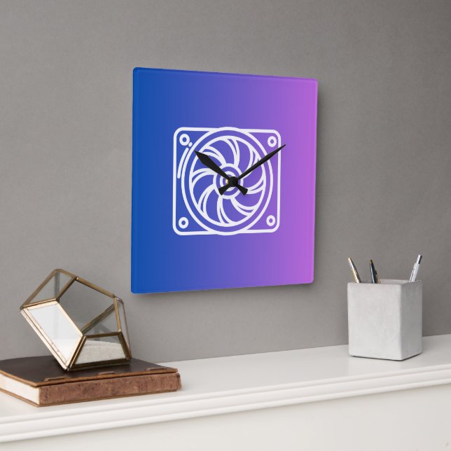 Clocks Cooler Fyrkantig Klocka (Kontor)