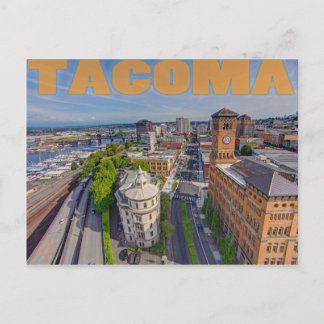 Clocktower och One Pacific vycard Vykort