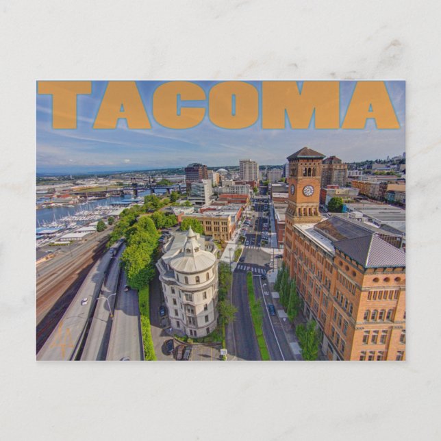 Clocktower och One Pacific vycard Vykort (Framsida)