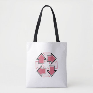 Clockwise Arrows Minimal Geometric Red Tygkasse