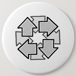 Clockwise Arrows Minimal Geometric White Variant 1 Knapp