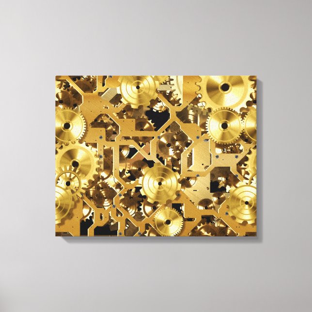 Clockwork 1 Wrapped Canvas (Framsida)