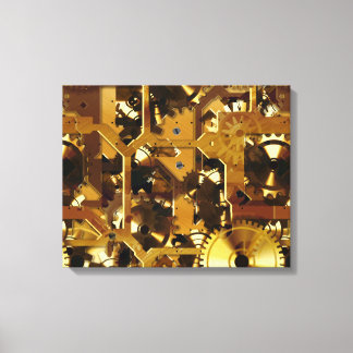 Clockwork 3 Wrapped Canvas