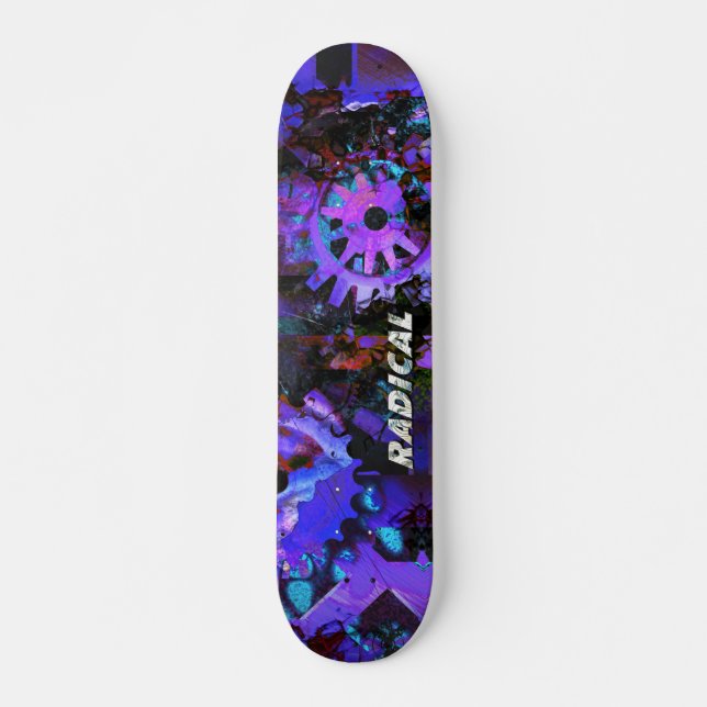 Clockwork 4 Skateboarddäck Mini Skateboard Bräda 18,5 Cm (Framsida)