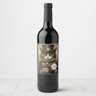 Clockwork Cat Vinflaska Etikett