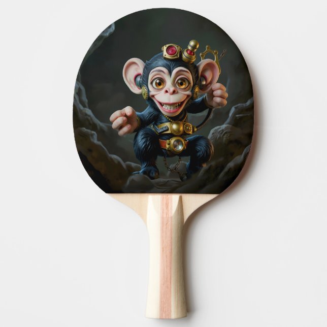 Clockwork Cavekeeper – Den viskande apan  Pingisracket (Framsidan)