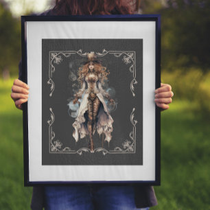 Clockwork Couture Steampunk Digital Konst Poster