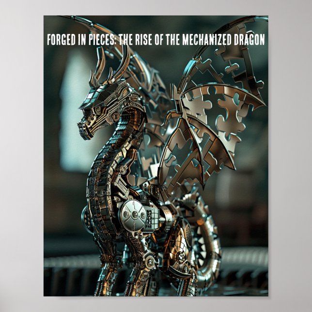 Clockwork Dragon Puzzle Poster (Framsidan)