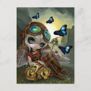 "Clockwork Dragonling" vykort