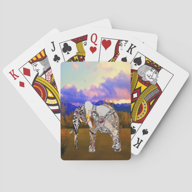 Clockwork Elephant Casinokort (Baksidan)