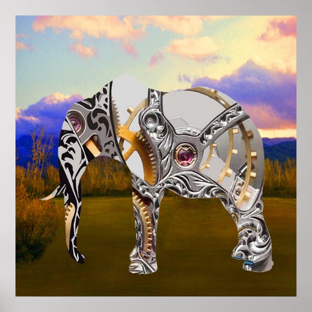 Clockwork Elephant Poster (Framsidan)