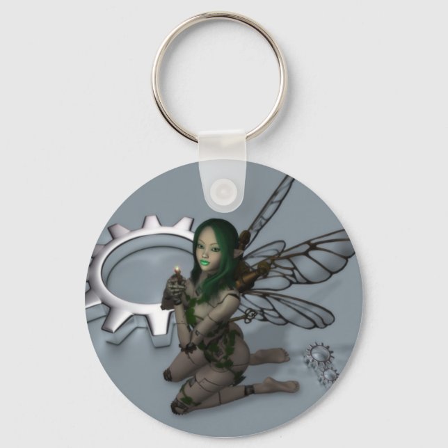 Clockwork Fairy Keychain Nyckelring (Framsida)
