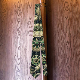 Clockwork Gears Steampunk Industrial Grönt Slips