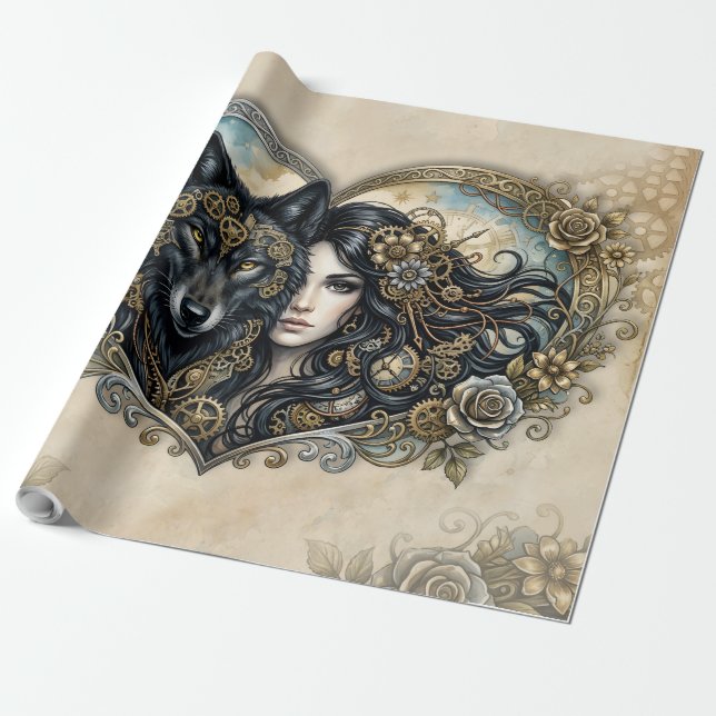 Clockwork Hearts Den Eviga Bandet Mellan Varg och  Presentpapper (Utrullad)