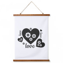 Clockwork Hearts Tapestry - Steampunk Romantik