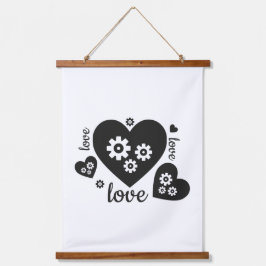 Clockwork Hearts Tapestry - Steampunk Romantik