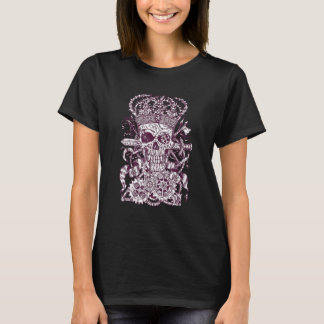 Clockwork Kung Skull-huvuden Grunge Punk Metall T Shirt