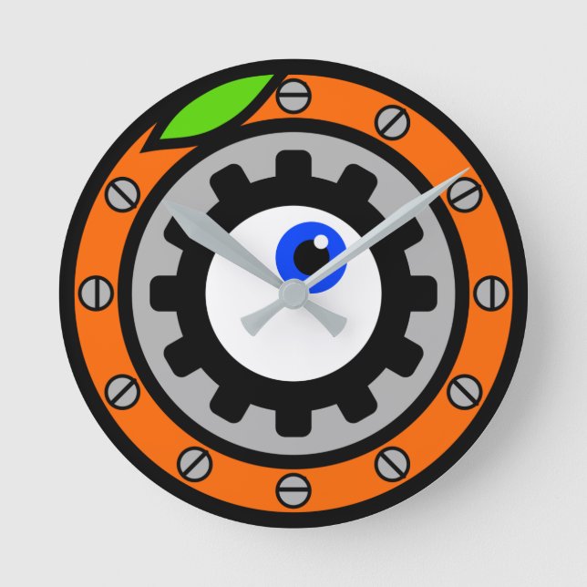 Clockwork-Orange Rund Klocka (Framsida)