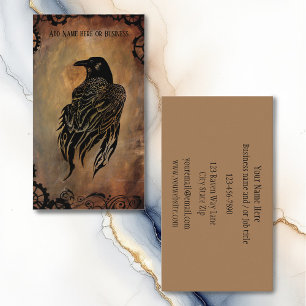 Clockwork Raven Visitkort