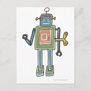 Clockwork Robot Vykort