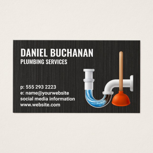 Clogged Rör | Plundrare | Rörning Visitkort (Framsidan)