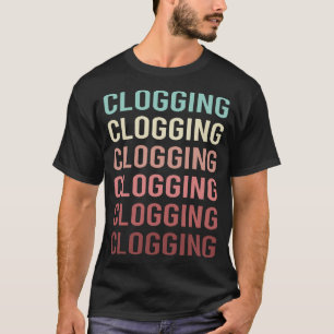 Clogglogg för färglös text t shirt