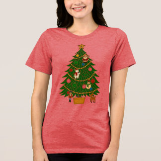 Cloisonne Art Christmas Tree Character Ornaments T Shirt