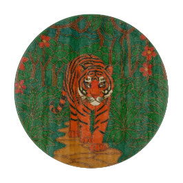 Cloisonne Art Tiger on the Jungle Path